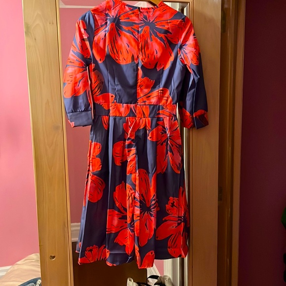 HOST PIC❣️New Formal Ruffle Sleeve Flowy Midi Dress Sz S - Picture 3 of 7